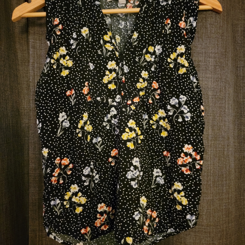 Loft floral sleeveless top